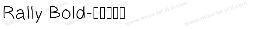Rally Bold字体转换